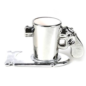 Gun Espresso Cup and Saucer