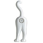 Cloth Cat Towel Holder-White