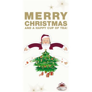 Tea Greeting Card-Merry Christmas