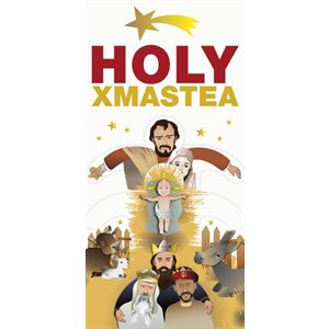 Tea Greeting Card-Holy Xmastea