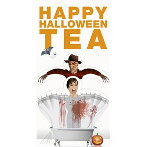 Tea Greeting Card-Happy Halloween