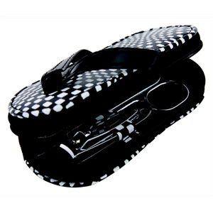Manicure Flipflop Set-Black