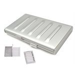 Aluminum bus card case-2 compartment