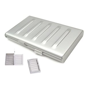Aluminum bus card case-2 compartment
