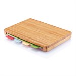Cutting board with 4 insets