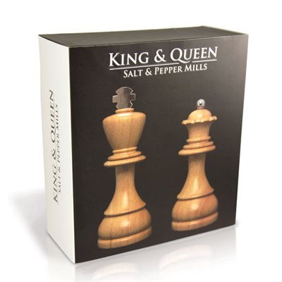 King and Queen Salt and Pepper Mills