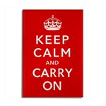 Keep Calm and Carry On Red Magnet
