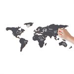 Carte du Monde en Ardoise