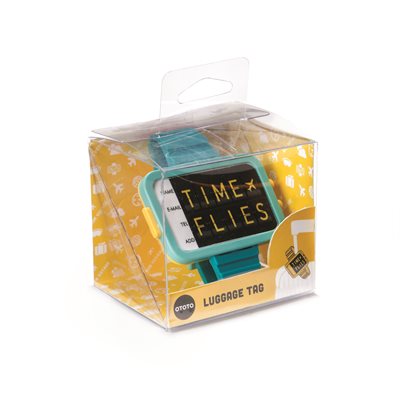 ÉTIQUETTE DE BAGAGES Time Flies-Turquoise ÉTIQUETTE DE BAGAGES Time Flies-Turquoise